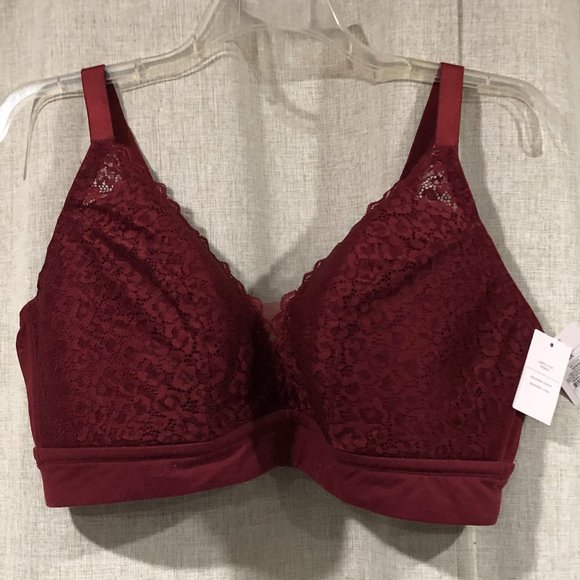 Auden soft padded lace bralette plus size 4X New NWT - Picture 1 of 1